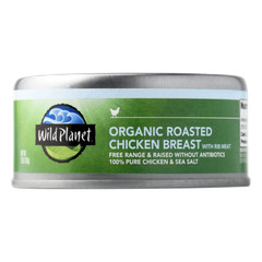 Wild Planet – Organic Roasted Chicken Breast with Rib Meat in 5 oz. cans!
