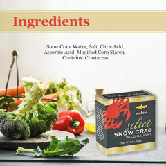Cole’S Patagonian Wild-Caught Snow Crab Meat | Tender Lump Crab Meat | Good Sour