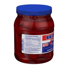 Big John’s Ready To Eat Red Hots Pickled Sausage 32oz Jar Protein 10g Delicious
