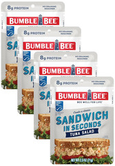 Sandwich in Seconds Tuna Salad, 2.5 Oz Pouches (Pack of 12) – Ready to Eat – Wil