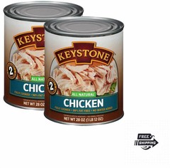 Keystone All Natural Chicken, 28 oz Can 2pk