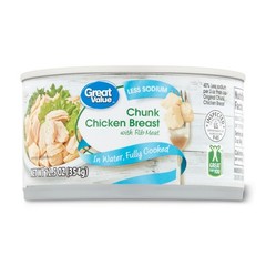 Fully Cooked Canned Chicken Breast Chunks in Water Low Sodium 12.5 oz