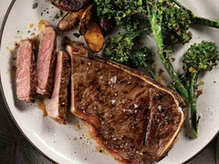 (10) 10 Ounce Bone In New York Strips