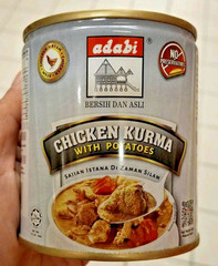 1 x ADABI Chicken Kurma with Potatoes Canned 280g – Halal Ready Meal Malaysia