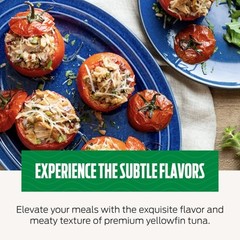 Premium Yellowfin Tuna in Garlic and Tuscan Herb Infused Olive Oil, 5 Ounce C…