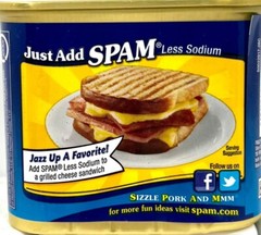 Spam 25% Less Sodium Luncheon Meat 12 oz ( Pack of 12)~9/2025