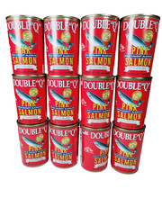 12 CANS Double “Q” Wild Caught Alaskan Pink Salmon 14.75 oz