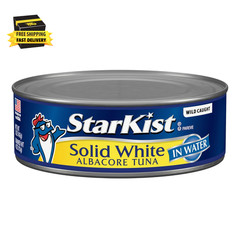 Solid White Albacore Tuna in Water, Mild Flavor Canned Tuna, Wild Caught, Gluten