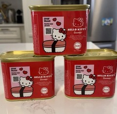 SPAM Hello Kitty Limited Edition 25% Less Sodium Pork Meat, 3-Pack 12 oz