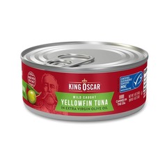 King Oscar Yellowfin Tuna in Extra Virgin Olive Oil, 5 Ounce Cans (Pack of 6), W