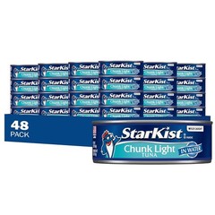 StarKist Chunk Light Tuna in Water 5 oz 48 Pack Canned Tuna Fish Wild Caught
