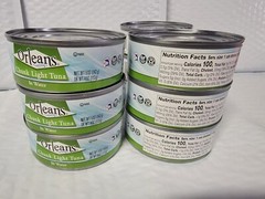 Orleans FLAKE Light Tuna in Water 5oz Can ~☆Pack of 12☆~