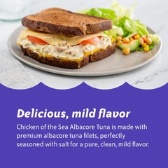Solid White Albacore Tuna in Oil, Wild Caught Tuna, 5-Ounce Can (Pack of 24)