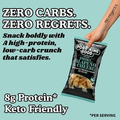 Smoky Jalapeño & Cheese Pork Rinds (Chicharrones) (4 PACK) Keto Snacks