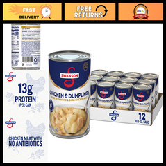 Canned Chicken & Dumplings, White & Dark Meat, 10.5 oz Can, Pack of 12