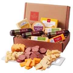 Hickory Farms Signature Beef Meat and Cheese Gift Basket (Large) 9 Piece Set