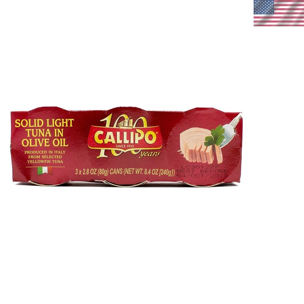 Juicy Dolphin Safe Tuna Filets in Olive Oil – 3x 2.8oz Cans for Gourmet Meals