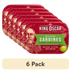 Wild Caught Brisling Sardines in Extra Virgin Olive Oil Canned Seafood 3.75 oz