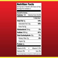 Hormel Tamales Beef in Chili Sauce 15 oz (6 Cans)