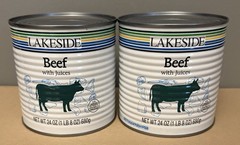 Lakeside Ground Beef Fully Cooked 24 Oz Cans