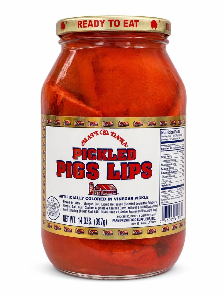 : Pickled Pigs Lips, 14 Oz