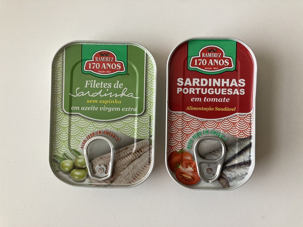 2 Ramirez 170 Anos Portugal Sardines In Olive Oil & Tomato Cans Set Lot 03/2030