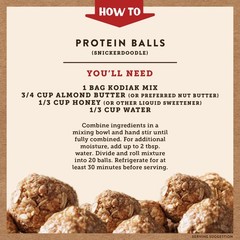 Oatmeal Protein Ball Mix, Snickerdoodle, High Protein, 100% Whole Grains, (Pa…