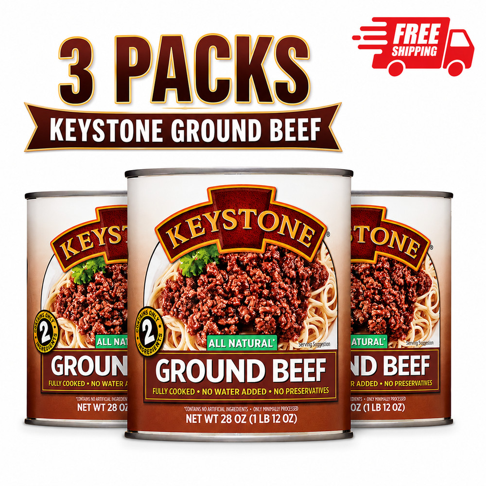 Keystone All Natural Ground Beef, 28 oz Can (3 pack)