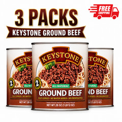 Keystone All Natural Ground Beef, 28 oz Can (3 pack)