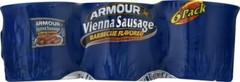 Star Vienna Sausage, Barbecue Flavored, Canned Sausage, 4.6 Oz (Pack Of 6