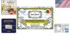 Wild Caught European Sardines in Olive Oil – Hand-Packed Portugal, 12pk