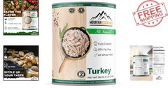 Versatile 28 Oz All-Natural Canned Turkey – Ideal for Camping & Emergencies