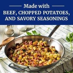 Canned Corned Beef Hash 15 oz High Protein 37g Per Serving 2 Pack