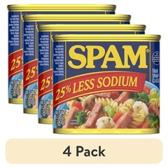 (4 pack) 25% Less Sodium, Canned Meats, 7 Grams of Protein, Shelf-Stable, 12 oz