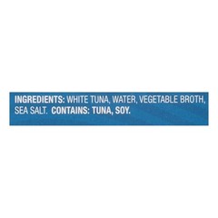 Solid White Albacore Tuna in Water Pack of 8 Cans High Protein Gluten Free Snack