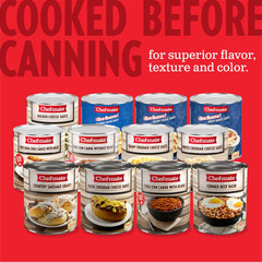 Chef-Mate Beef Chili, Canned Chili with Meat, No Beans, 6 Lb 10 Oz (#10 Can Bulk