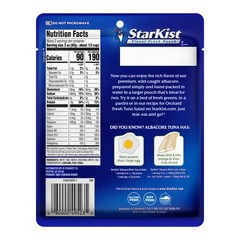 StarKist Albacore White Tuna in Water, 6.4 oz Pouch 1 Pack Ready to Eat Wild …