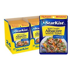 StarKist White Albacore Tuna Pouch in Water 2.6 Ounce Pack of 24