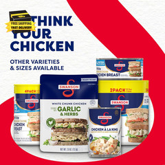 Swanson White Premium Chunk Chicken Breast with Rib Meat in Water, 12.5 Oz. (Pac