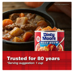 DINTY MOORE Beef Stew, Shelf-Stable, Steel Can 38 oz