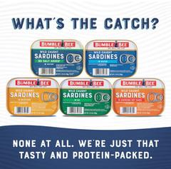 Bumble Bee Sardines in Mustard Sauce, 3.75 Oz Tin (Pack of 12) – Wild Caught, Gl