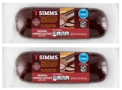 Simms Original Summer Sausage Meat 14 Ounce (2 Sticks)