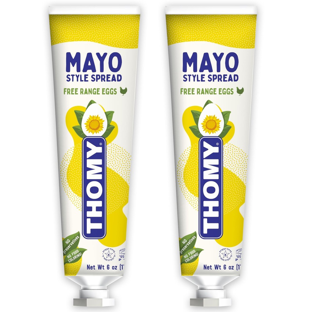 Thomy Mayonnaise 6oz 2-Pack – Original German Mayo in Convenient Squeeze Tube…