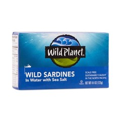Wild Planet Wild Sardines in Water with Sea Salt 4.4 oz