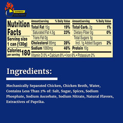 Chicken Vienna Sausage in Chicken Broth, Canned Sausage, 4.6 OZ