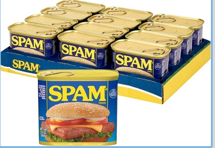 SPAM Luncheon Meat 12 oz, Pack of 12 , (T583) BB 05/2027, Free Ship 🚢