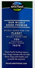 Wild Planet Sardines in Extra Virgin Olive Oil 4.4 Ounce Cans, 24 Packs EXP 4/30