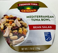 Mediterranean Tuna Bean Salad, 7.76 oz Bowls Pack of 6, Ready to Eat 2028