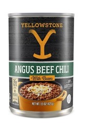 (6 pack) Yellowstone Angus Beef Chili with Beans 15 oz. Can Savory New