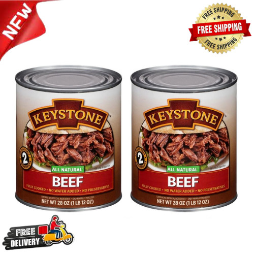 Keystone Meats All Natural Beef Fully Cooked 28oz No Preservatives Ready to Eat